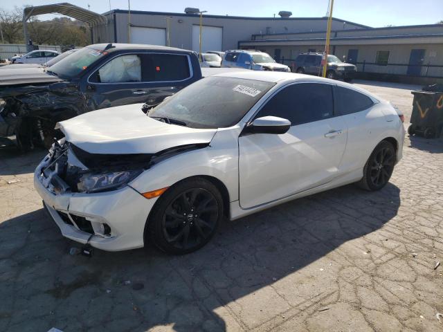 2HGFC4B83KH301521 - 2019 HONDA CIVIC SPORT WHITE photo 1