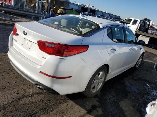 KNAGM4A70E5470526 - 2014 KIA OPTIMA LX WHITE photo 3