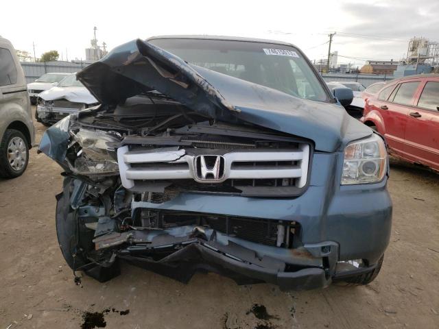 5FNYF185X8B025864 - 2008 HONDA PILOT EXL BLUE photo 5