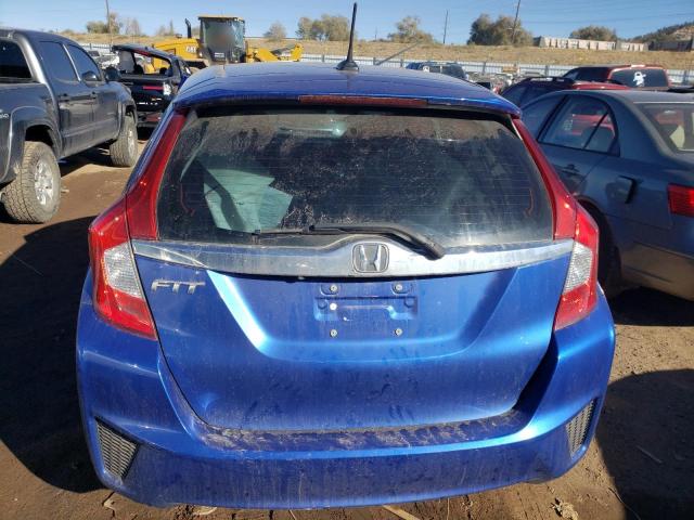 3HGGK5H8XFM709154 - 2015 HONDA FIT EX BLUE photo 6