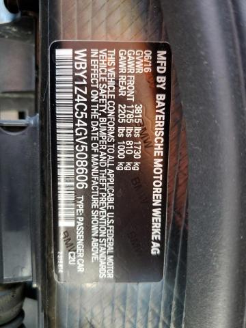 WBY1Z4C54GV508606 - 2016 BMW I3 REX GRAY photo 12