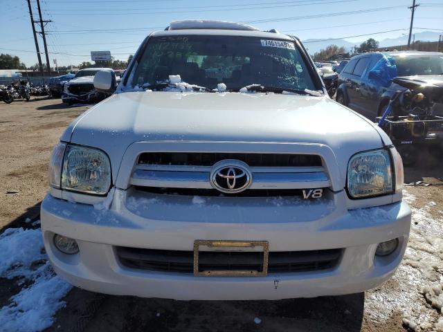 5TDBT48A36S271578 - 2006 TOYOTA SEQUOIA LIMITED WHITE photo 5