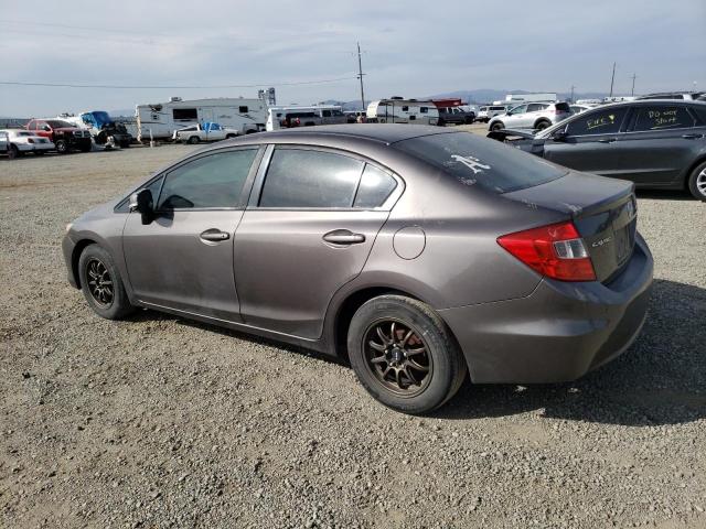 19XFB2F50CE323625 - 2012 HONDA CIVIC LX GRAY photo 2