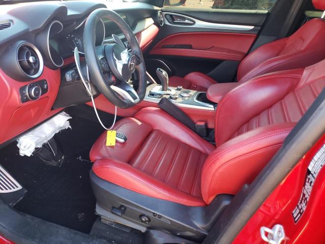 ZASPAKBN0M7D19757 - 2021 ALFA ROMEO STELVIO TI RED photo 7