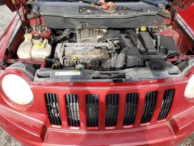 1J8FF47W87D570706 - 2007 JEEP COMPASS RED photo 12