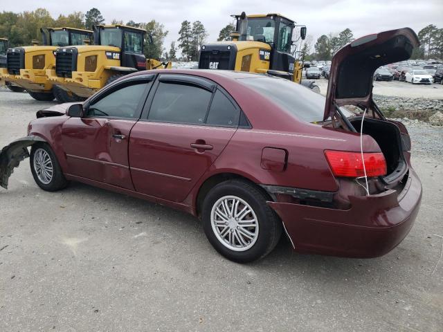 5NPET46C19H484038 - 2009 HYUNDAI SONATA GLS BURGUNDY photo 2