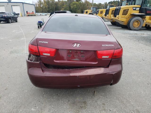 5NPET46C19H484038 - 2009 HYUNDAI SONATA GLS BURGUNDY photo 6