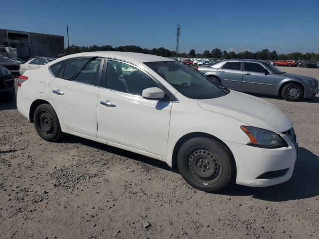 3N1AB7APXFY373857 - 2015 NISSAN SENTRA S WHITE photo 4