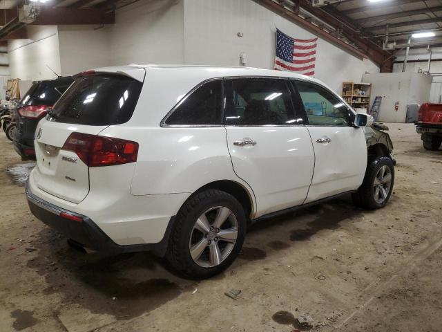 2HNYD2H20DH516797 - 2013 ACURA MDX WHITE photo 3