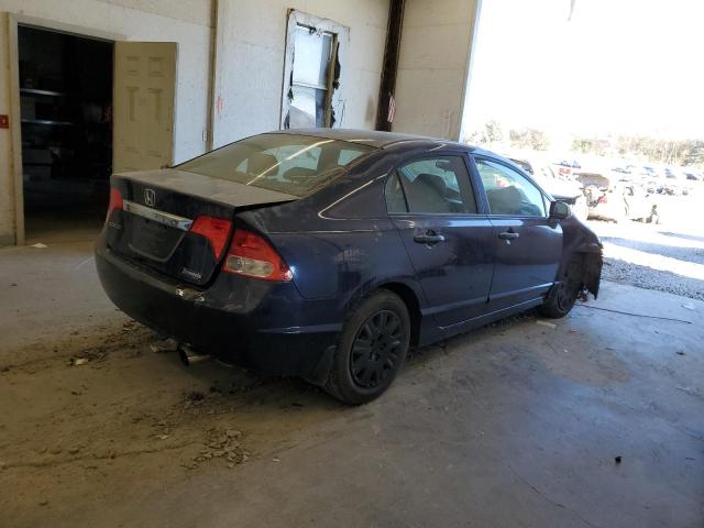 1HGFA16239L008970 - 2009 HONDA CIVIC DX BLUE photo 3