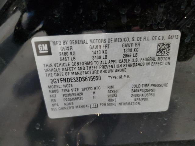 3GYFNDE33DS615950 - 2013 CADILLAC SRX PERFORMANCE COLLECTION Қара фото 14