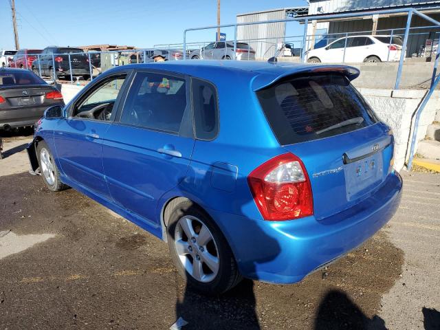 KNAFE162885021443 - 2008 KIA SPECTRA5 5 SX BLUE photo 2