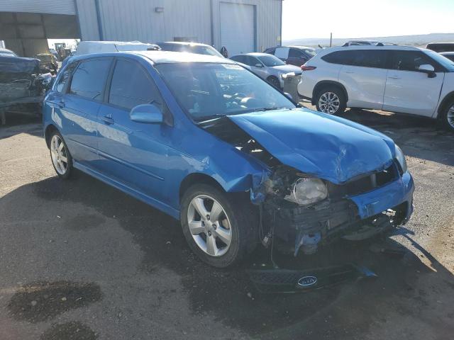 KNAFE162885021443 - 2008 KIA SPECTRA5 5 SX BLUE photo 4