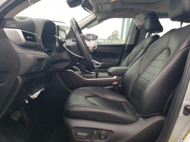 5TDGZRBH4MS525688 - 2021 TOYOTA HIGHLANDER XLE SILVER photo 7