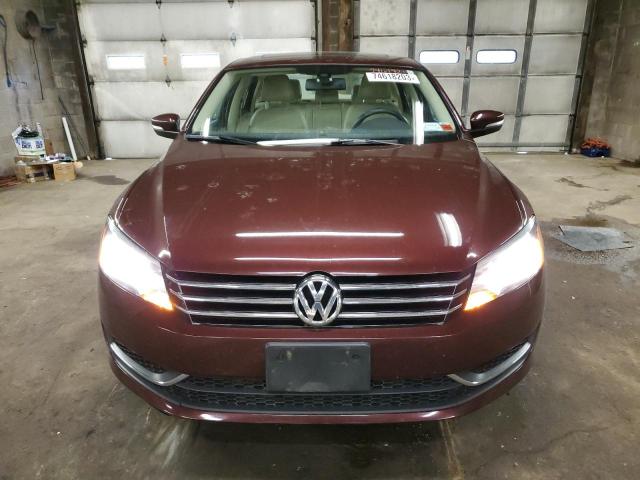 1VWBP7A39DC146159 - 2013 VOLKSWAGEN PASSAT SE BURGUNDY photo 5