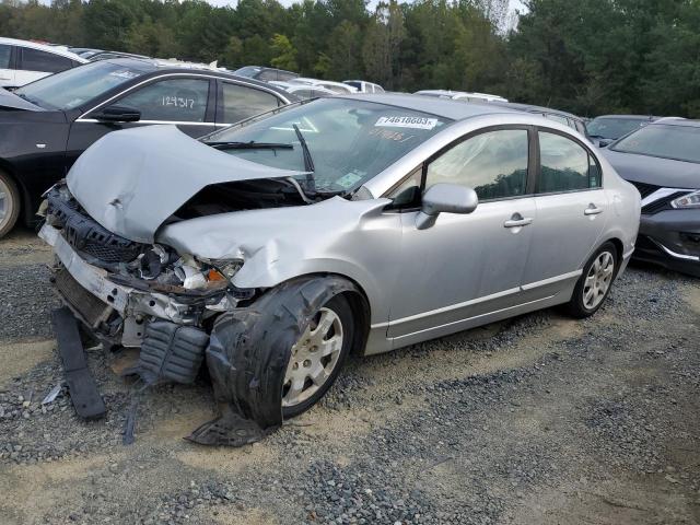 1HGFA16559L018281 - 2009 HONDA CIVIC LX SILVER photo 1