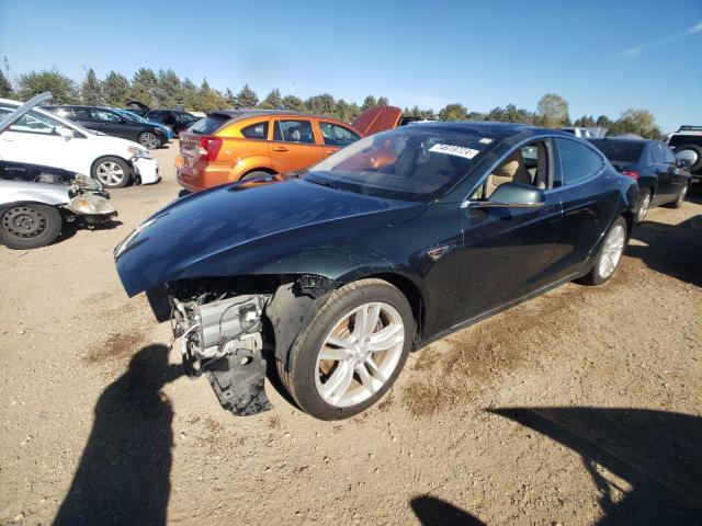 5YJSA1AG7DFP07577 - 2013 TESLA MODEL S TEAL photo 1