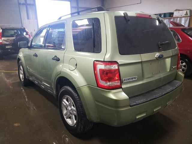 1FMCU59389KA95724 - 2009 FORD ESCAPE HYBRID GREEN photo 2