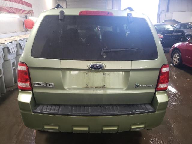 1FMCU59389KA95724 - 2009 FORD ESCAPE HYBRID GREEN photo 6