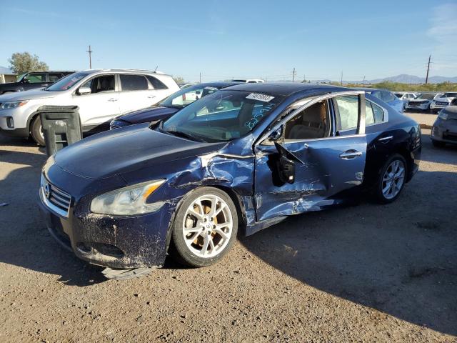 1N4AA5AP0DC825914 - 2013 NISSAN MAXIMA S BLUE photo 1