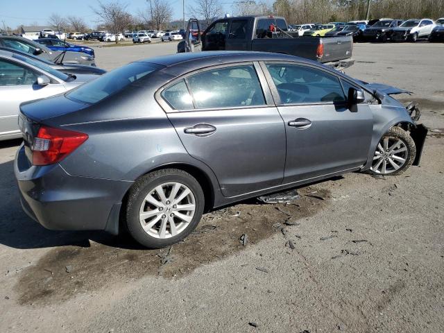 2HGFB2F86CH311110 - 2012 HONDA CIVIC EX GRAY photo 3