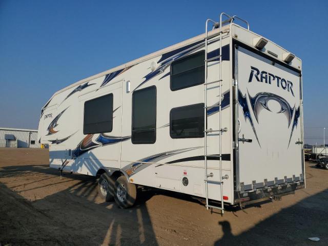 4YDF30020BR800716 - 2011 KEYSTONE RAPTOR WHITE photo 3