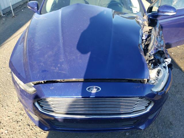 1FA6P0H78E5396427 - 2014 FORD FUSION SE BLUE photo 11