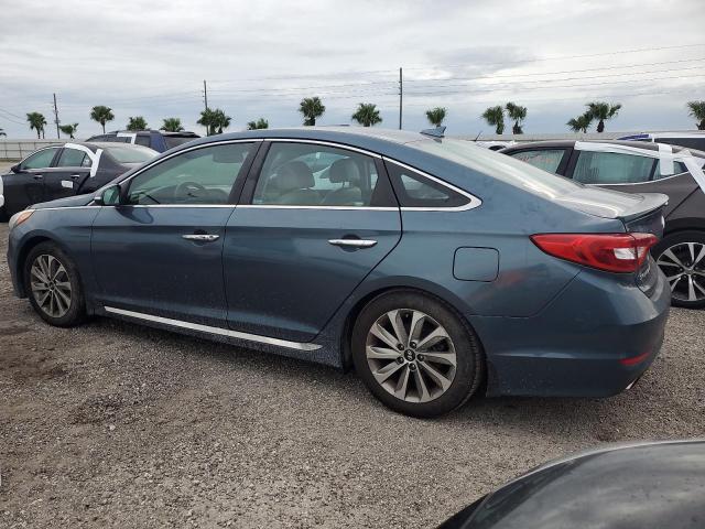 5NPE34AF4FH241708 - 2015 HYUNDAI SONATA SPORT BLUE photo 2