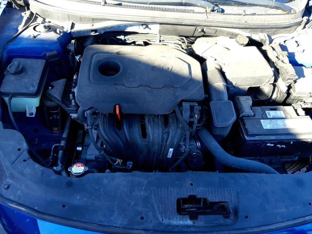 5NPE24AF3FH205205 - 2015 HYUNDAI SONATA SE BLUE photo 11