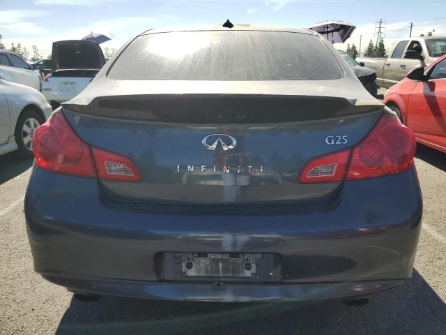 JN1DV6AP7BM831625 - 2011 INFINITI G25 BASE CHARCOAL photo 6