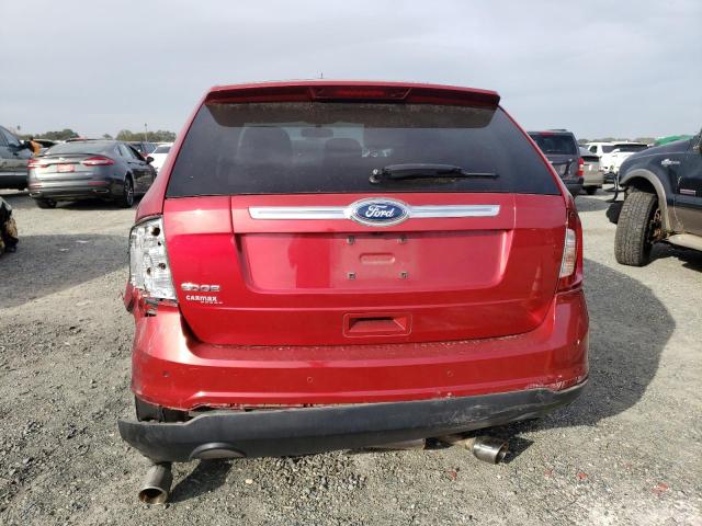 2FMDK3KC0BBA26910 - 2011 FORD EDGE LIMITED RED photo 6