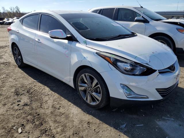 5NPDH4AE7EH496890 - 2014 HYUNDAI ELANTRA SE WHITE photo 4