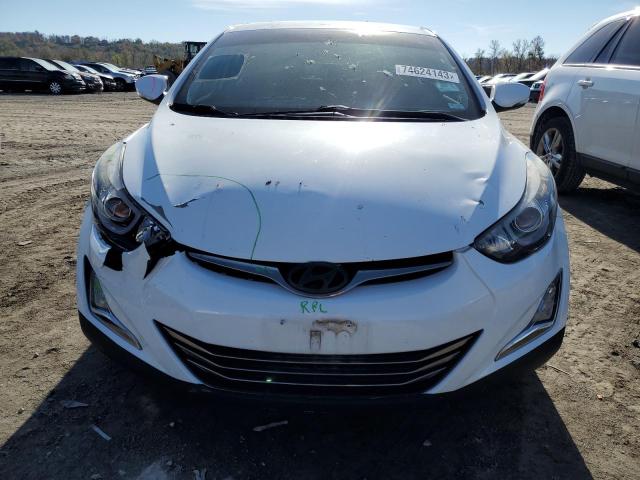 5NPDH4AE7EH496890 - 2014 HYUNDAI ELANTRA SE WHITE photo 5