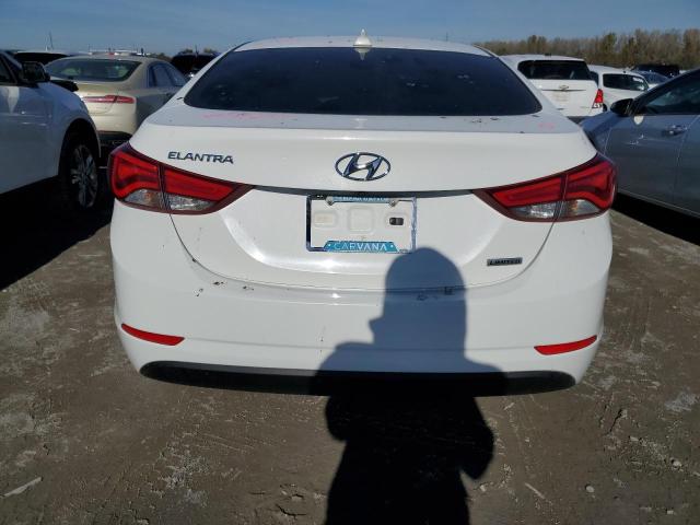 5NPDH4AE7EH496890 - 2014 HYUNDAI ELANTRA SE WHITE photo 6