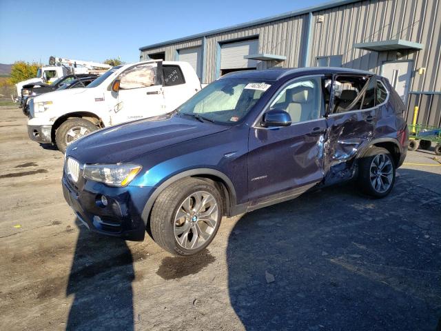 5UXWY3C55G0N87719 - 2016 BMW X3 XDRIVE28D BLUE photo 1