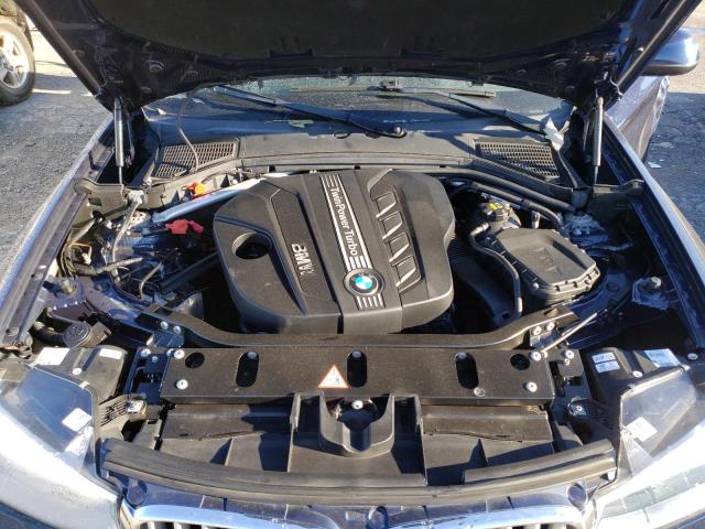 5UXWY3C55G0N87719 - 2016 BMW X3 XDRIVE28D BLUE photo 11