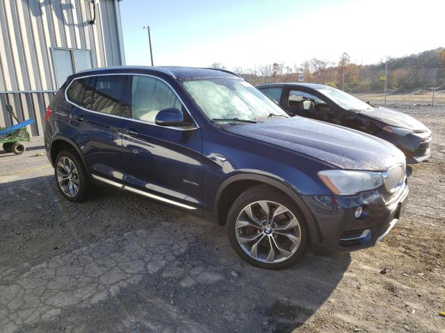 5UXWY3C55G0N87719 - 2016 BMW X3 XDRIVE28D BLUE photo 4