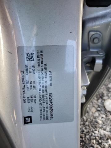 1G4PR5SK3C4166330 - 2012 BUICK VERANO CONVENIENCE SILVER photo 12