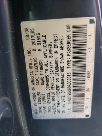 1HGCP26469A009616 - 2009 HONDA ACCORD LXP BLUE photo 13