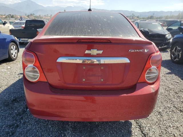 1G1JC5SG5F4162073 - 2015 CHEVROLET SONIC LT RED photo 6