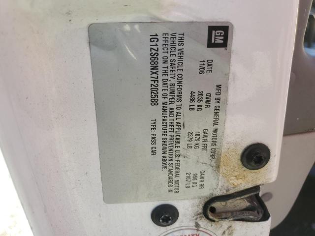 1G1ZS68NX7F202588 - 2007 CHEVROLET MALIBU MAXX LS WHITE photo 12