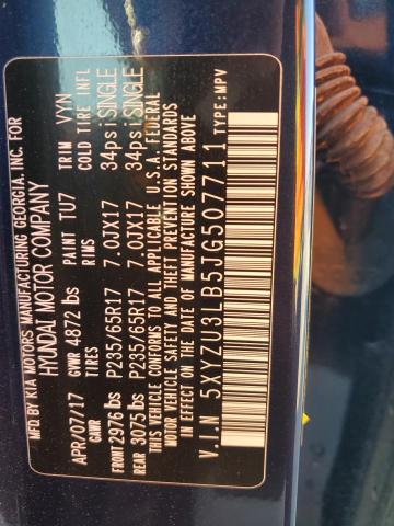 5XYZU3LB5JG507711 - 2018 HYUNDAI SANTA FE S BLACK photo 12