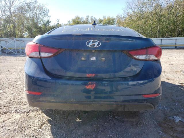 KMHDH4AE8FU352431 - 2015 HYUNDAI ELANTRA SE BLUE photo 6