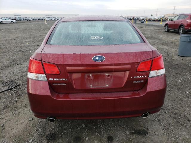 4S3BMDA65C2006943 - 2012 SUBARU LEGACY 3.6R BURGUNDY photo 6