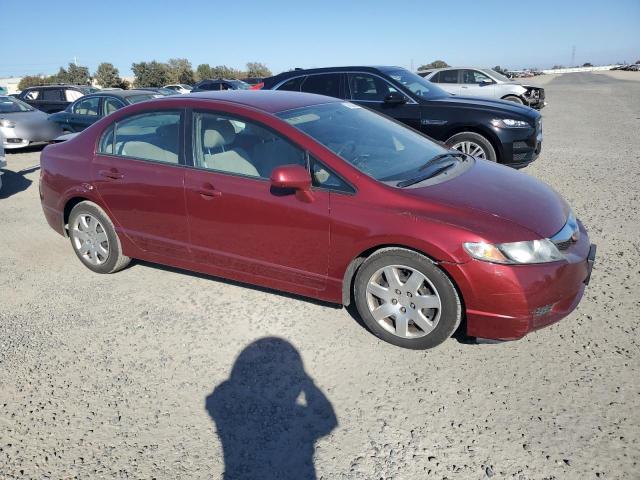 19XFA1F55AE014307 - 2010 HONDA CIVIC LX BURGUNDY photo 4