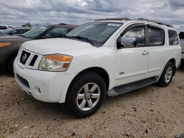 5N1BA08D08N623691 - 2008 NISSAN ARMADA SE WHITE photo 1