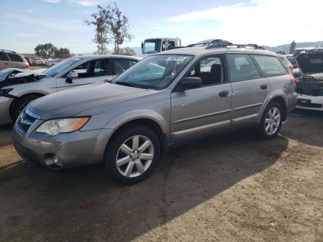 4S4BP61C697335313 - 2009 SUBARU OUTBACK 2.5I GRAY photo 1