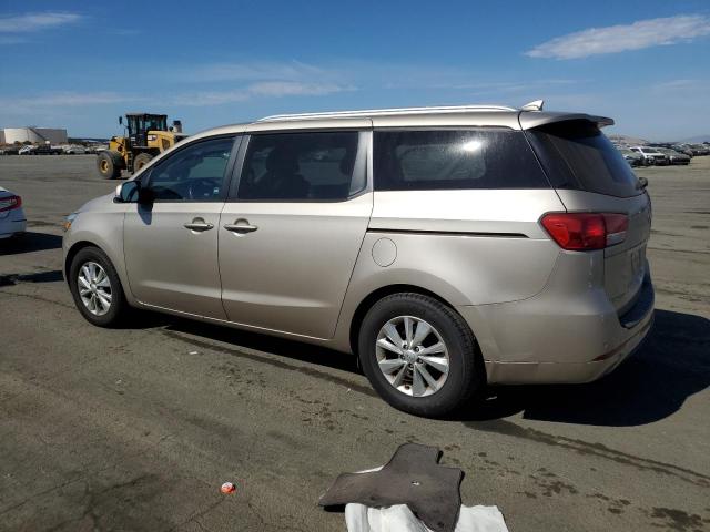 KNDMB5C12F6026764 - 2015 KIA SEDONA LX TAN photo 2