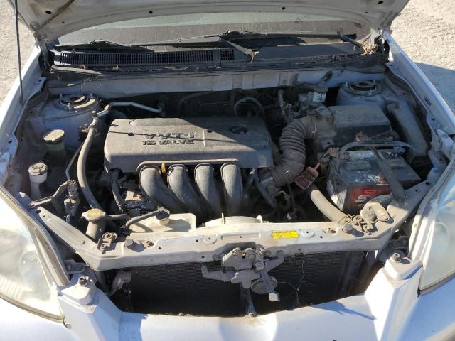 2T1KR32E15C483424 - 2005 TOYOTA COROLLA MA XR SILVER photo 11