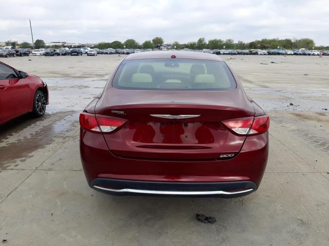 1C3CCCAB7GN112639 - 2016 CHRYSLER 200 LIMITED BURGUNDY photo 6